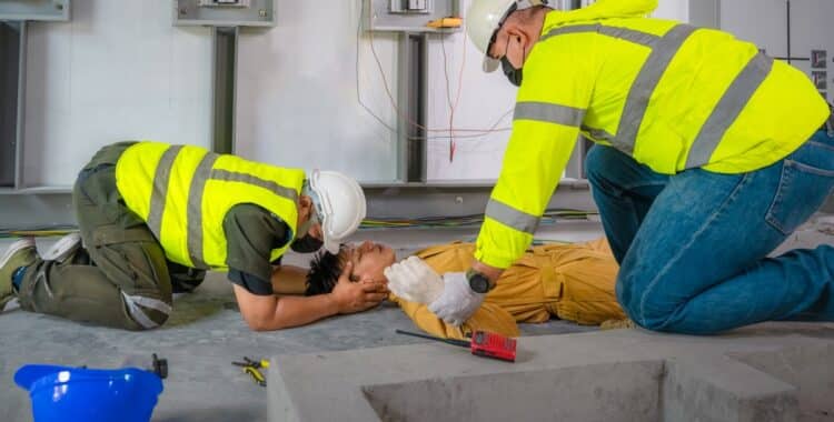 What type of evidence is required to file a lawsuit for a work accident?